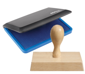 Zestaw: Colop poduszka micro 1 + stempel drewniany (25x25)