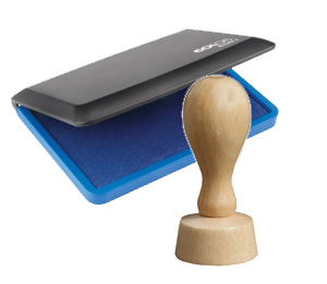 Zestaw: Colop poduszka micro 1 + stempel drewniany (R40)