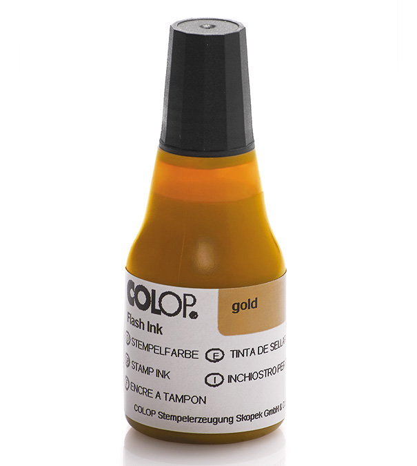 Colop - tusz do pieczątek EOS 25ml (złoty)