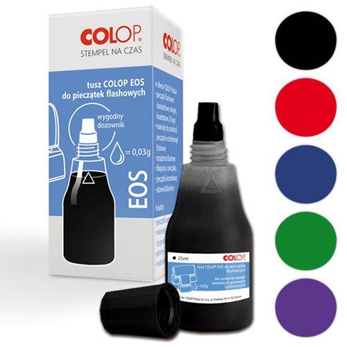 Colop - tusz do pieczątek EOS 25ml (czarny)